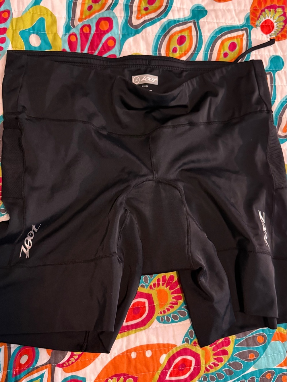 Zoot Black women’s triathlon Core Shorts with Reflective Logos